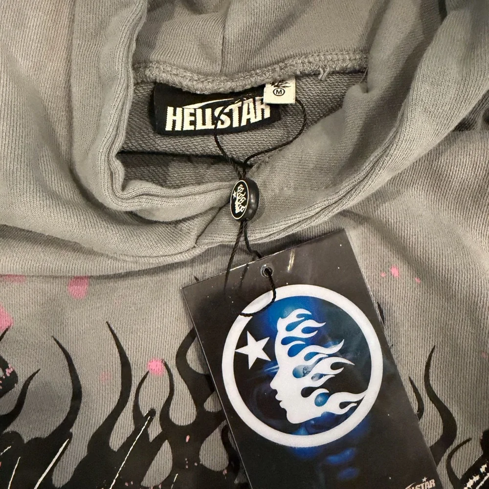 Hellstar Grey & Pink Graphic Hoodie - Picture 3 of 3